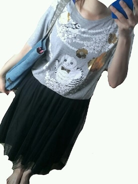 「mimo（ミモ）のアイテム（バッグ）」を使った、misato　さん（レディース・156cm）の夏コーディネート