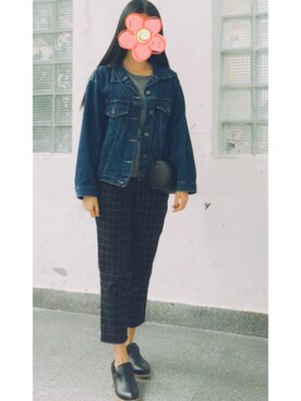 「CBOMBのアイテム」を使った、SYLVIA_さん（レディース・161cm）の秋コーディネート