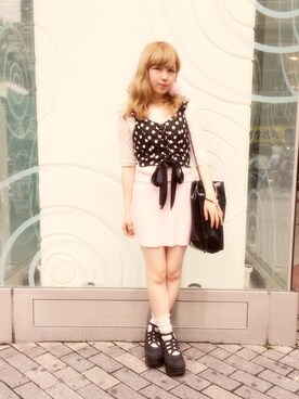 「ボッパー」｜ちぇるさん（レディース・151cm）の夏コーディネート