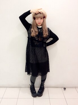 「厚底」｜ちぇるさん（レディース・151cm）の冬コーディネート