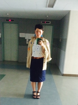 「アイテム（イヤリング）」を使った、かほさん（レディース・164cm・10代）の夏コーディネート
