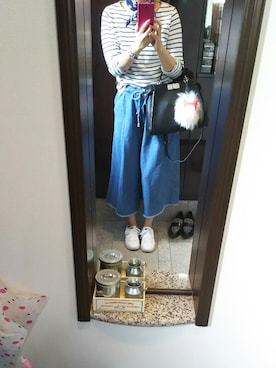 「FENDI」｜「アイテム（財布/小物）」を使った、Jasmine♡さん（レディース・160cm）の秋コーディネート