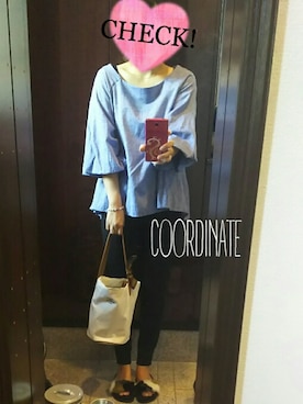 「バルーンブラウス」｜Jasmine♡さん（レディース・160cm）の秋コーディネート