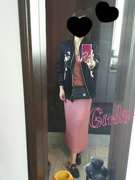 「chanel」｜「アイテム（ブルゾン）」を使った、Jasmine♡さん（レディース・160cm）の秋コーディネート