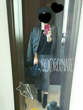 「CELINE」｜「アイテム（ブルゾン）」を使った、Jasmine♡さん（レディース・160cm）の秋コーディネート
