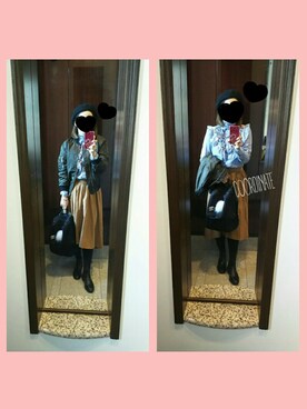 「chanel」｜「アイテム（ブルゾン）」を使った、Jasmine♡さん（レディース・160cm）の秋コーディネート