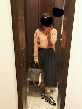 「BALENCIAGA」｜「アイテム（モカシン/デッキシューズ）」を使った、Jasmine♡さん（レディース・160cm）の秋コーディネート