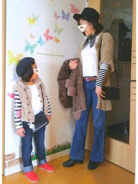 「URBAN RESEARCH ROSSO WOMEN（アーバンリサーチ　ロッソ）のアイテム（ムートンコート）」を使った、mintoさん（レディース・156cm）の春コーディネート