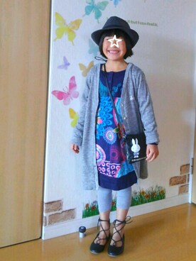 「Desigual」｜「アイテム（その他）」を使った、mintoさん（キッズ・110cm）の秋コーディネート