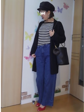 「URBAN RESEARCH ROSSO WOMEN（アーバンリサーチ　ロッソ）のアイテム（ムートンコート）」を使った、mintoさん（レディース・155cm）の秋コーディネート