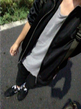 「アイテム（ジャージ）」を使った、こまつなさん（メンズ・170cm・20代）の秋コーディネート