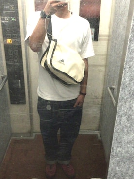 「MSGR（メッセンジャー）のアイテム」を使った、T.J.Yさん（メンズ・168cm）の夏コーディネート