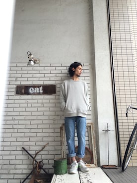 「n-s（ノース）のアイテム」を使った、eat_cameさん（メンズ・180cm）の春コーディネート