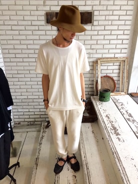 「n-s（ノース）のアイテム」を使った、eat_cameさん（メンズ・180cm）の夏コーディネート