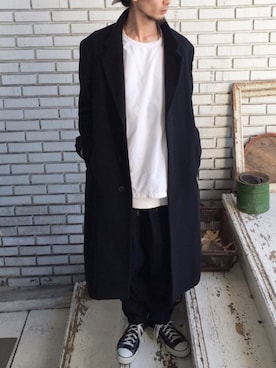 「HEALTH」｜eat_cameさん（メンズ・180cm）の冬コーディネート