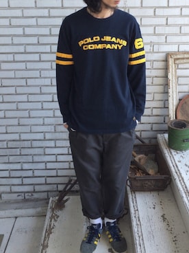 「ポロラルフローレン」｜eat_cameさん（メンズ・180cm）の冬コーディネート