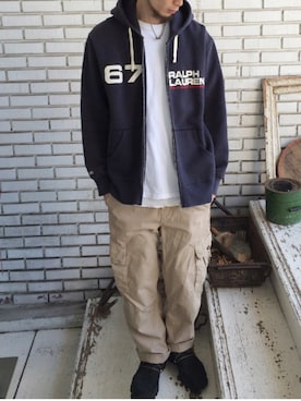 「ポロラルフローレン」｜eat_cameさん（メンズ・180cm）の冬コーディネート