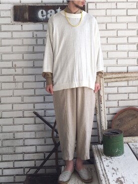 「eat」｜eat_cameさん（メンズ・180cm）の春コーディネート