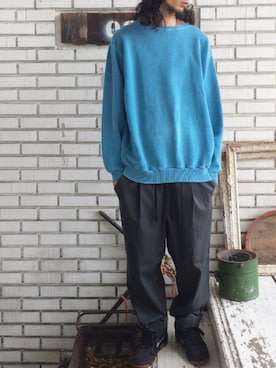 「水色」｜eat_cameさん（メンズ・180cm）の秋コーディネート