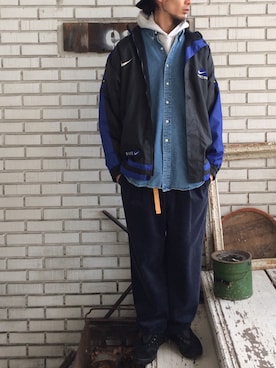 「NIKE ACG（ナイキエィシージー）のアイテム（ジャケット/アウター）」を使った、eat_cameさん（メンズ・180cm）の秋コーディネート