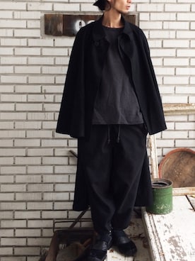 「カシミヤ」｜「アイテム（ジャケット/アウター）」を使った、eat_cameさん（メンズ・180cm）の秋コーディネート