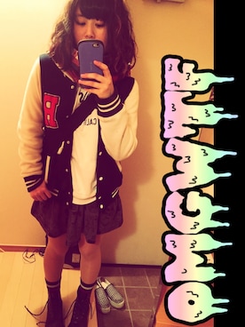 「school」｜「アイテム（ブーティ）」を使った、りなてぃさん（レディース・160cm）の秋コーディネート