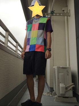 「友達」｜「アイテム（アクセサリー）」を使った、それもまた一興さん（メンズ・171cm）の夏コーディネート