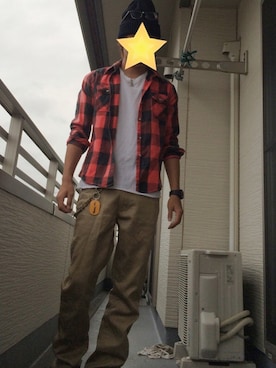 「ワーク」｜「アイテム（ウォレットチェーン）」を使った、それもまた一興さん（メンズ・171cm）の夏コーディネート