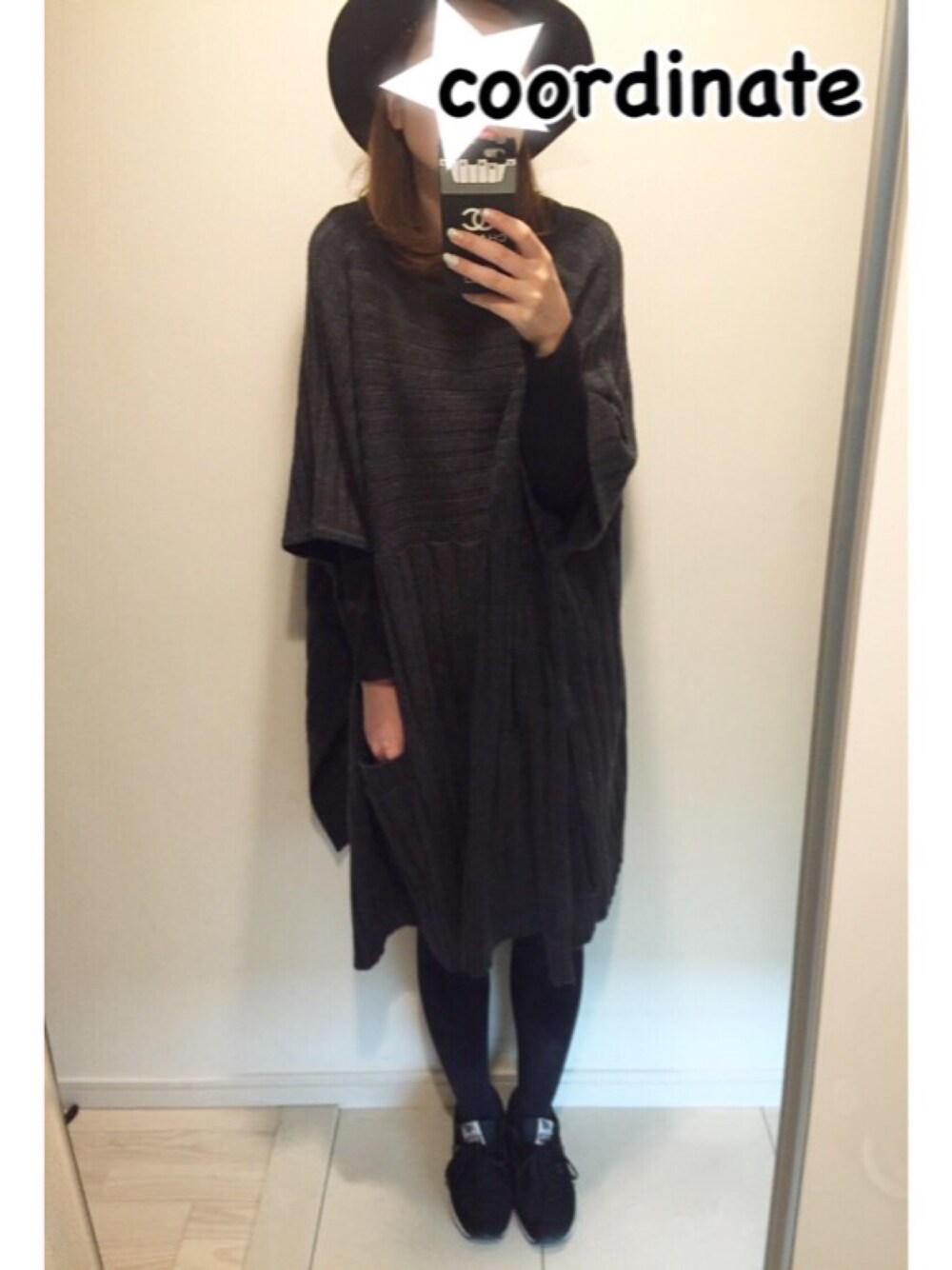 「GAP、ポンチョ、VERY」｜「GAPのアイテム（ポンチョ、グレー系）」を使った、yucco819xxx♡さん（レディース・156cm）の秋コーディネートの1枚目の写真