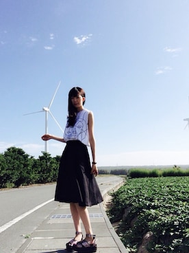 加奈さん(レディース・167cm)の夏コーディネート