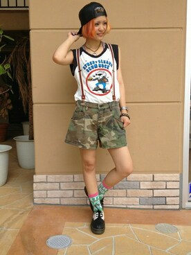 halcaさん（レディース・159cm）の夏コーディネート