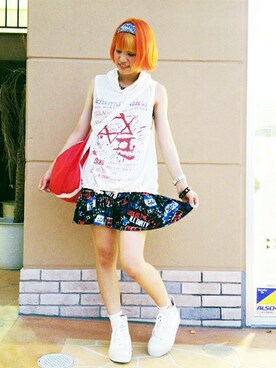 halcaさん（レディース・159cm）の夏コーディネート