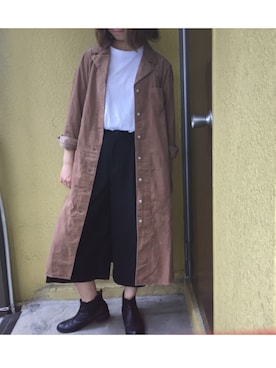 「ARROW（アロー）のアイテム（シューズ）」を使った、りこさん（レディース・162cm）の秋コーディネート