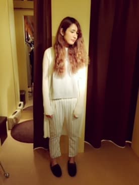 「GGD（ジージーディー）のアイテム」を使った、HVC岡崎店さん（レディース・173cm）の春コーディネート