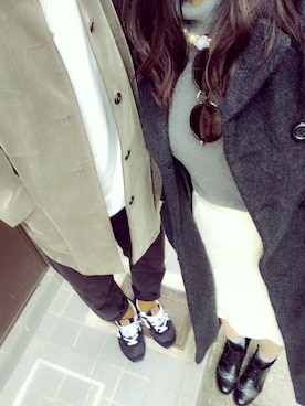 「カップルコーデ」｜なぁーんさん（レディース・172cm）の冬コーディネート