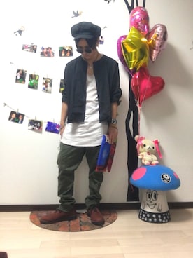 「ability（アビリティ）のアイテム（シューズ）」を使った、レモさん（メンズ・166cm）の夏コーディネート