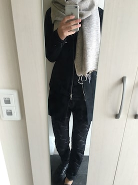 「SRIVER」｜「アイテム（ジャケット/アウター）」を使った、あぱへすごんすさん（メンズ・180cm）の冬コーディネート
