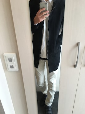 「SRIVER」｜「アイテム（ジャケット/アウター）」を使った、あぱへすごんすさん（メンズ・180cm）の冬コーディネート