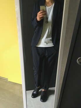 「SRIVER」｜あぱへすごんすさん（メンズ・180cm）の秋コーディネート
