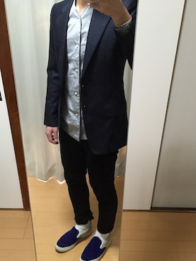 「N.HOOLYWOOD（N.ハリウッド）のアイテム（テーラードジャケット）」を使った、MATTさん（メンズ・169cm）の秋コーディネート