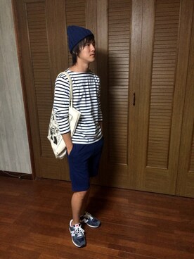 「AZUL by moussy（アズールバイマウジー）のアイテム（トートバッグ）」を使った、Rinさん（メンズ・174cm）の秋コーディネート