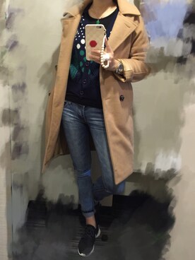 「iT（イット）のアイテム（パンツ）」を使った、BoBo Luさん（レディース・168cm）の春コーディネート