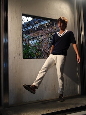 「アイテム（雑貨/ホビー）」を使った、あっきーさん（メンズ・170cm）の秋コーディネート