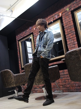 「JACKROSE(ジャックローズ)のアイテム」を使った、あっきーさん(メンズ・170cm)の秋コーディネート