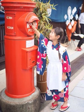 「祭り」｜「アイテム（その他）」を使った、ゆづさん（キッズ・120cm）の秋コーディネート