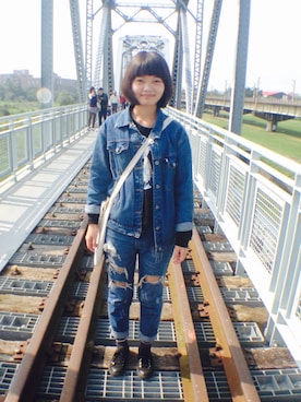 「Provocateur /// 煽動者（プログォケイター）のアイテム」を使った、Lizz   Hsuさん（レディース・164cm）の冬コーディネート