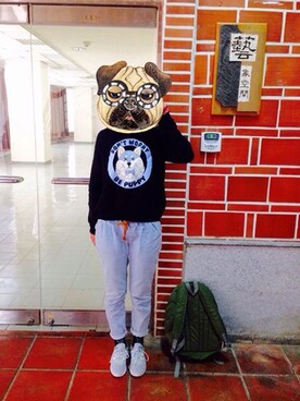 「Provocateur /// 煽動者（プログォケイター）のアイテム」を使った、Lizz   Hsuさん（レディース・164cm）の冬コーディネート