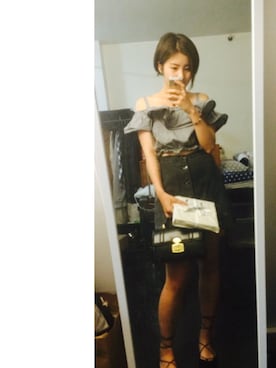 「STUART WEITZMAN（スチュアートワイツマン）のアイテム（バレエシューズ）」を使った、Simiさん（レディース・170cm）の秋コーディネート