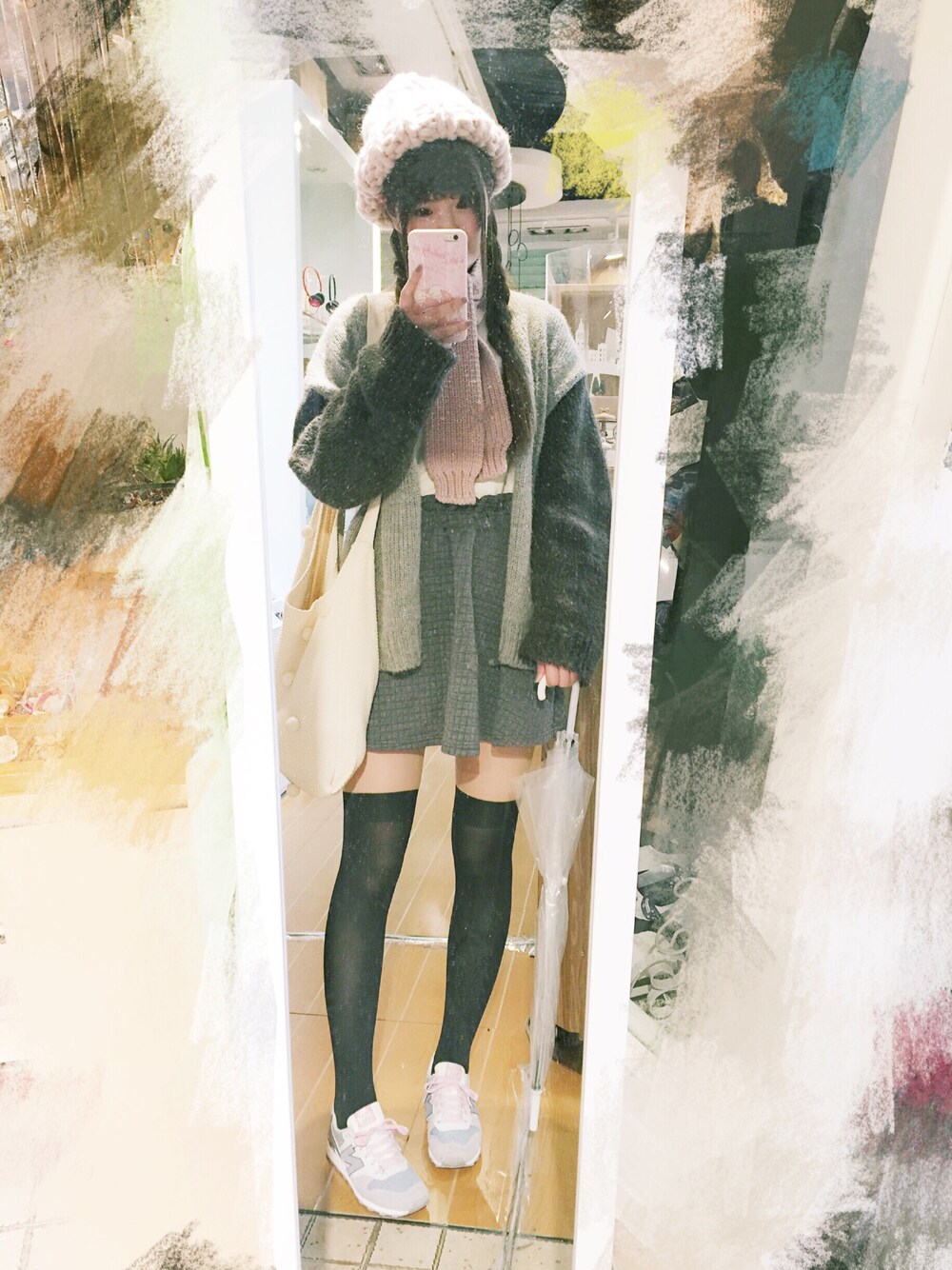 「STYLENANDAのアイテム（バッグ、ホワイト系）」を使った、_小白菜さん（レディース・165cm）の秋コーディネートの1枚目の写真