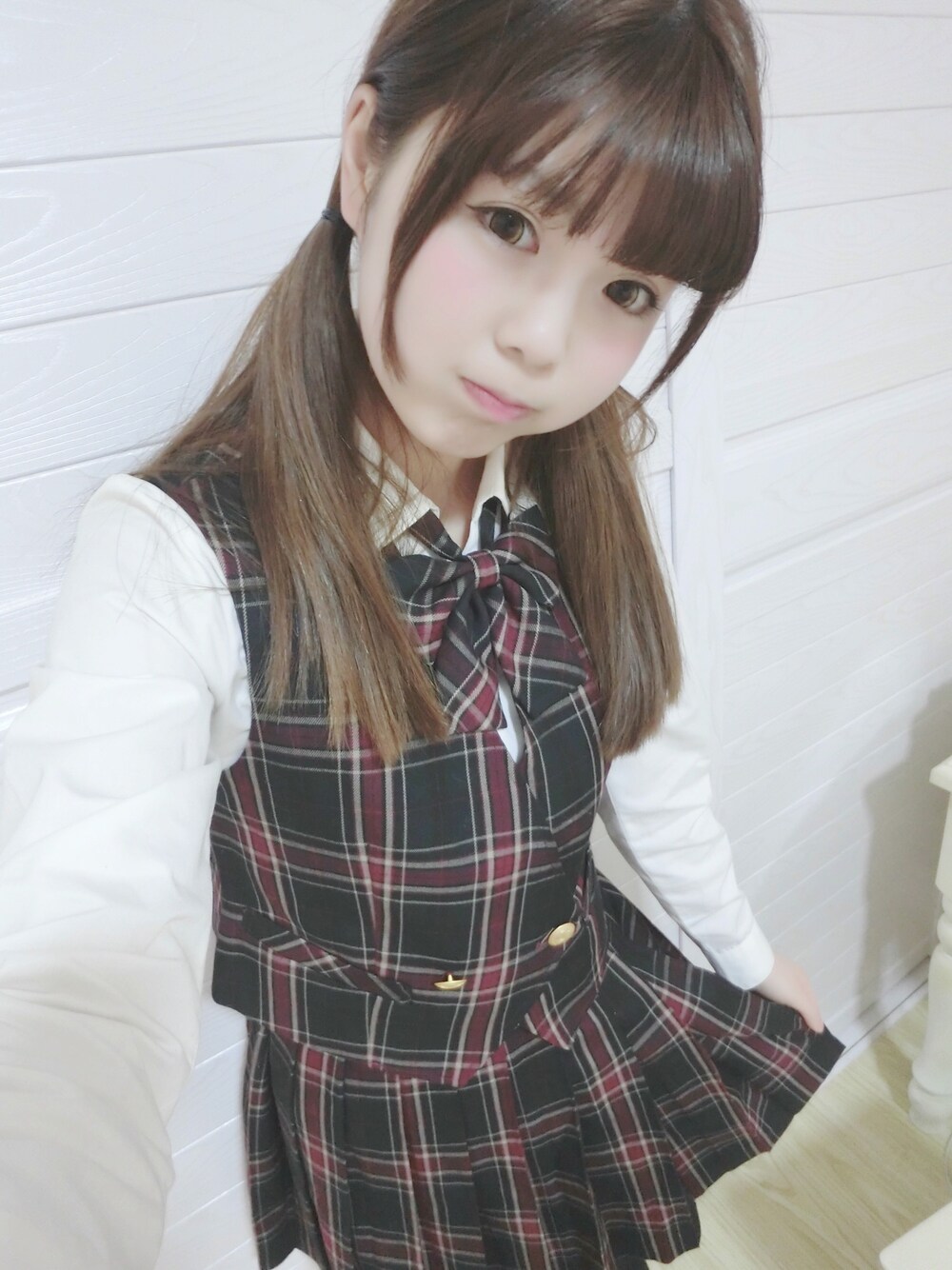 「no brandのアイテム（トップス、レッド系）」を使った、_小白菜さん（レディース・165cm）の冬コーディネートの1枚目の写真